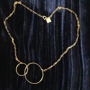 14k gold ginnette ny  Circle fusion Necklace